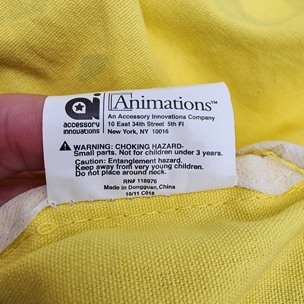 Pokemon Pikachu Drawstring Backpack Bag 2011 Nintendo Yellow Character Sack